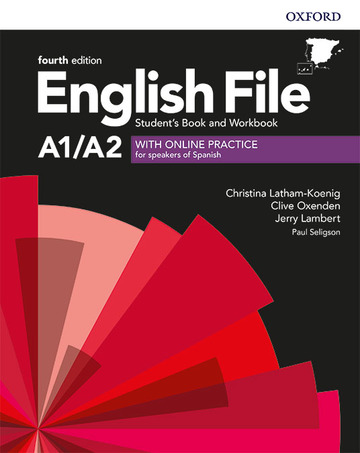 English file 4th edition a1/a2. student''s book and workbook without key pack
