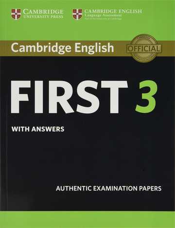 Cambridge english first 3 student''s book with answers