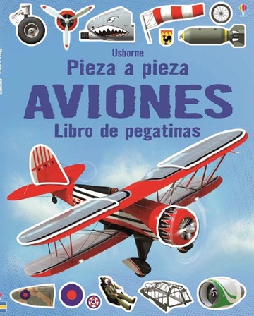 Aviones. pieza a pieza. libro de pegatinas