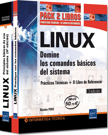 LINUX Pack 2 libros: Domine los comandos bsicos del sistema