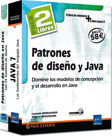 Patrones de diseo y Java Pack de 2 libros: Domine los modelos de concepcin y el desarrollo en Java