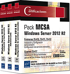 MCSA Windows Server 2012 R2 - Pack 3 libros
