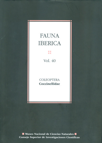 Fauna ibrica. Vol. 40: Coleoptera: Coccinellidae