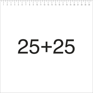 25+25