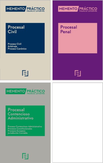 Pack: Mementos Procesal Civil + Procesal Penal + Procesal Contencioso-Administrativo 2025