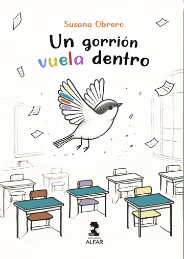 Un gorrin vuela dentro