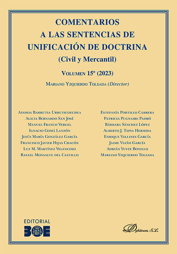 Comentarios a las sentencias de unificacin de doctrina (civil y mercantil) volumen 15 (2023)
