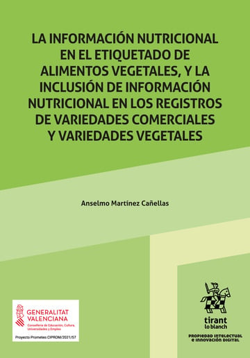 La Informacin nutricional en el etiquetado de alimentos vegetales, y la inclusin de informacin nutricional en los registros