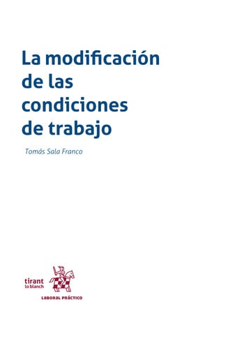 La modificacin de las condiciones de trabajo