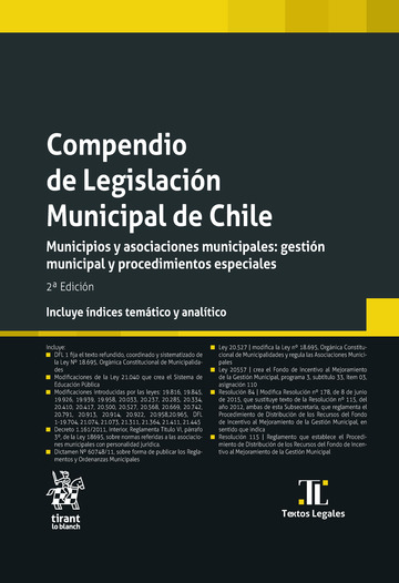 Compendio de Legislacin Municipal de Chile 2 Edicin