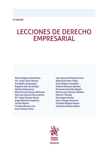 Lecciones Derecho Empresarial 8 Edicin