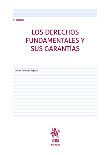 Los derechos fundamentales y sus garantas 3 Edicin