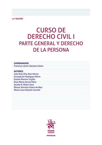 Curso de Derecho Civil I. Parte general y Derecho de la persona 11 Edicin