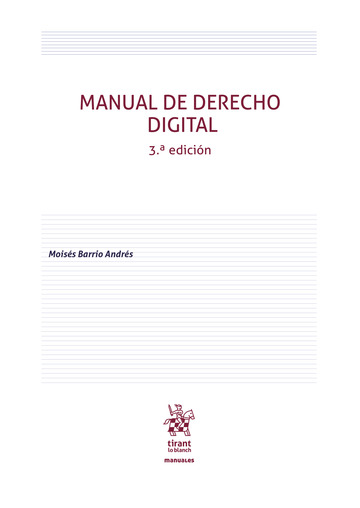 Manual de Derecho Digital 3 Edicin