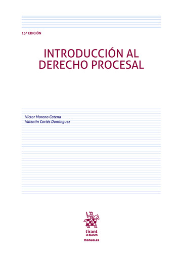 Introduccin al Derecho Procesal 13 Edicin