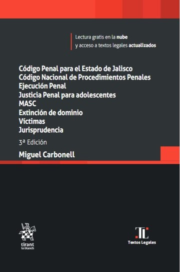 Cdigo Penal para el Estado de Jalisco. Cdigo Nacional de Procedimientos Penales. 3 Edicin