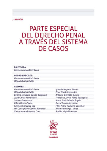 Parte especial del derecho penal a travs del sistema de casos 3 Edicin