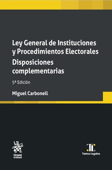 Ley General de Instituciones y Procedimientos Electorales Disposiciones complementarias 5 Edicin