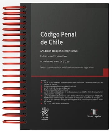 PREVENTA Cdigo Penal de Chile 2025 4 Edicin con apndice legislativo. ndices temtico y analtico