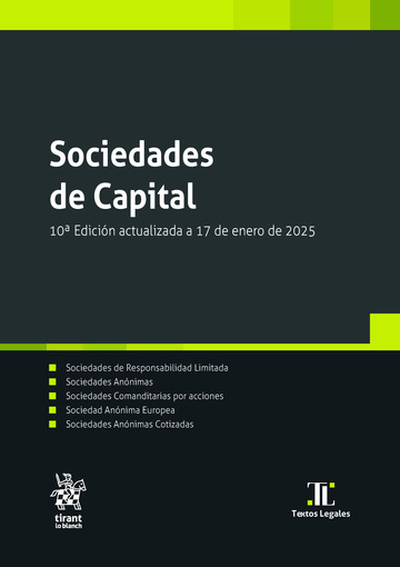 Sociedades de Capital 10 Edicin actualizada a 17 de enero de 2025