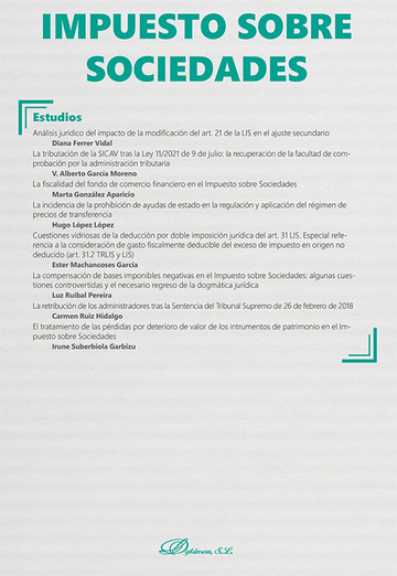Impuesto sobre sociedades. Monogrfico nueva fiscalidad 2022