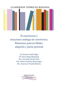 El matrimonio y situaciones anlogas de convivencia. relaciones paterno-filiales