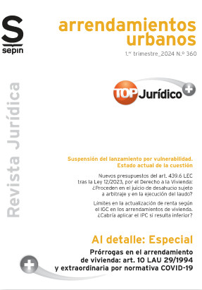 Prrrogas en el arrendamiento de vivienda: art. 10 LAU 29/1994 y extraordinaria por normativa COVID-19