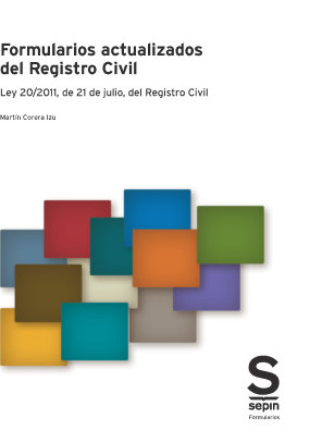 Formularios actualizados del Registro Civil