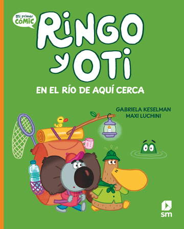 Ringo y Oti en el ro de aqu cerca