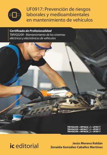 Prevencin de riesgos laborales y medioambientales en mantenimiento de vehculos. TMVG0209 - Mantenimiento de los sistemas elctricos y electrnicos de vehculos