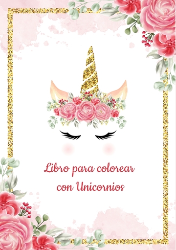 Plantilla de Unicornio para Colorear - Libro para colorear con Unicornios - Ms de 30 diseos hermosos de Unicornios para Colorear y Divertirse - Libros colorear nios