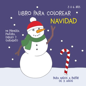 Navidad - Libro para colorear para nios a partir de 3 aos
