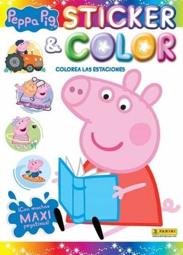 Sticker & color peppa pig colorea estaciDIRAC DIST. SL (COMICS) - Editorial  Tirant Lo Blanch