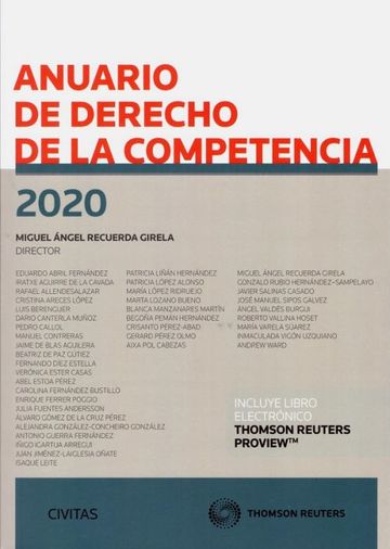 Anuario de Derecho de la Competencia 2020