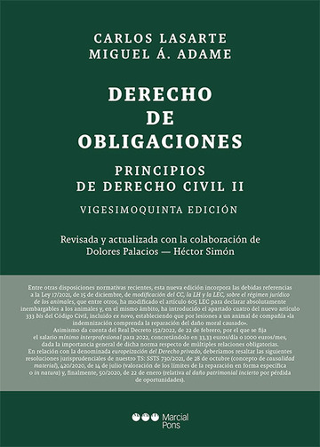 Principios de Derecho civil. Tomo II. Derecho de obligaciones