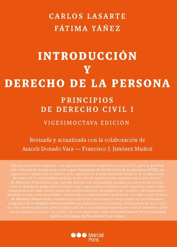 Introducción Y Derecho De La Persona Principios De Derecho Civil I 28ed ...