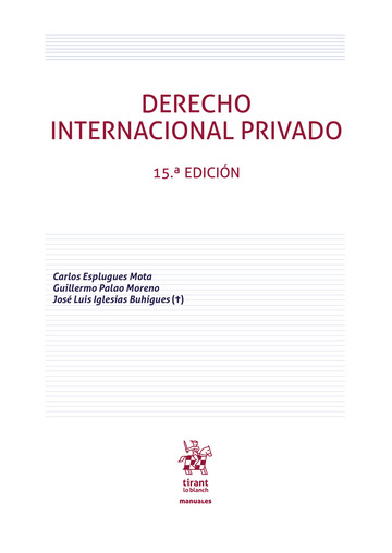 Derecho Internacional Privado 15ª Edición 2021