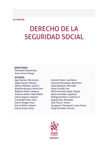 Derecho de la Seguridad Social 10 ª Edición