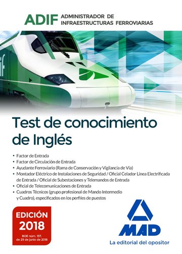 Test de conocimientos de ingls. Administrador de Infraestructuras Ferroviarias (ADIF)