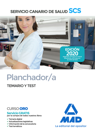 Planchador/a del Servicio Canario de Salud. Temario y test
