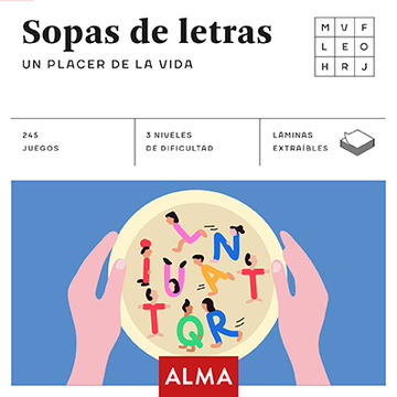 Sopa de letras: un placer de la vida (cuadrados de diversin)