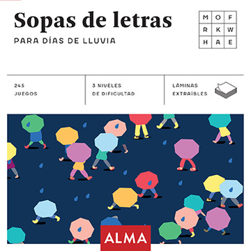 Sopa de letras para das de lluvia (cuadrados de diversin)