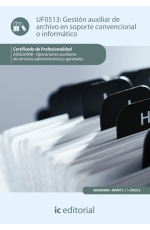 Gestin auxiliar de archivo en soporte convencional o informtico UF0513