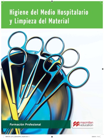 Higiene del medio hospitalario y limpieza del material 2015 