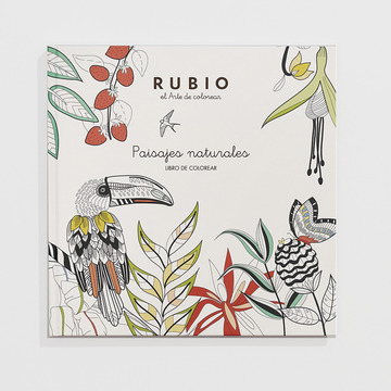 Paisajes naturales: libro para colorear de adultos