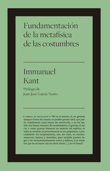 Fundamentacin de la metafsica de las costumbres