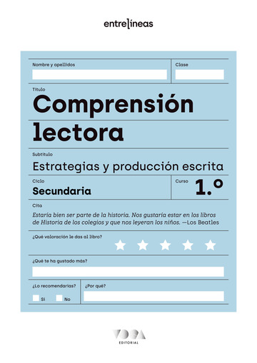 Entrelneas 1. Comprensin lectora, estrategias y produccin escrita