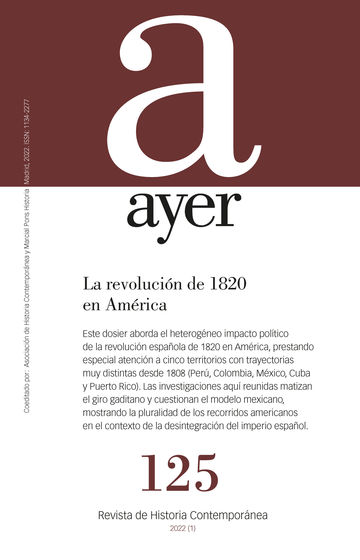 La revolucin de 1820 en Amrica