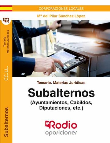 Subalternos de Corporaciones Locales. Materias Jurdicas. Temario.
