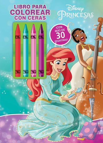 Princesas. libro para colorear con ceras